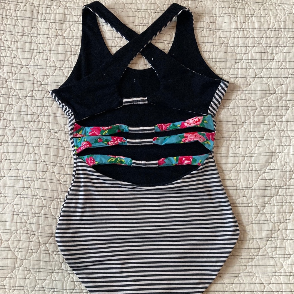 Betsey Johnson leotard reversible